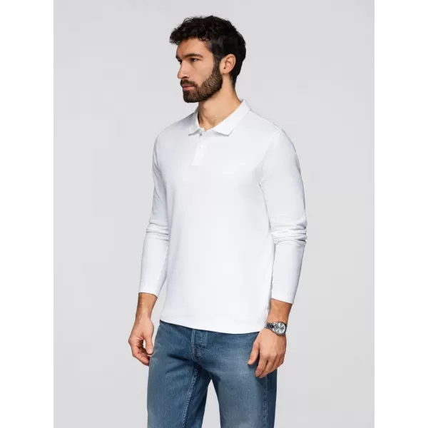  Tricou pentru bărbați OMBRE OM-POBL-0162 ALB 
