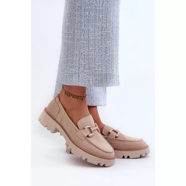  Mocasini de dama D&A TW117 BEJ 