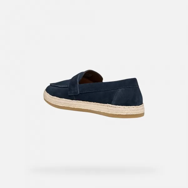  Mocasini pentru bărbați GEOX PANTELLERIA G014528 ALBASTRU ÎNCHIS 
