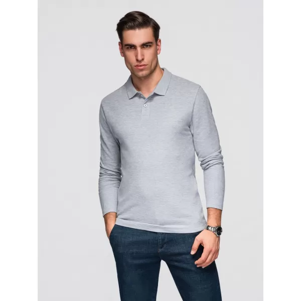  Tricou pentru bărbați OMBRE OM-POBL-0162 MELANGE GRI 