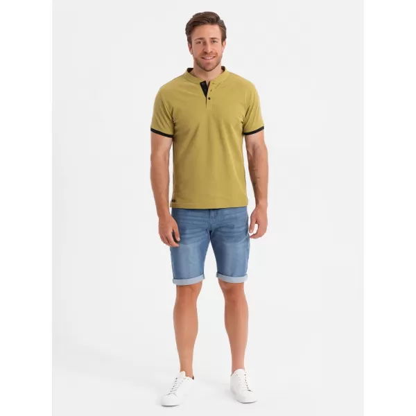  Tricou pentru bărbați OMBRE OM-TSCT-0156 MĂSLINE 