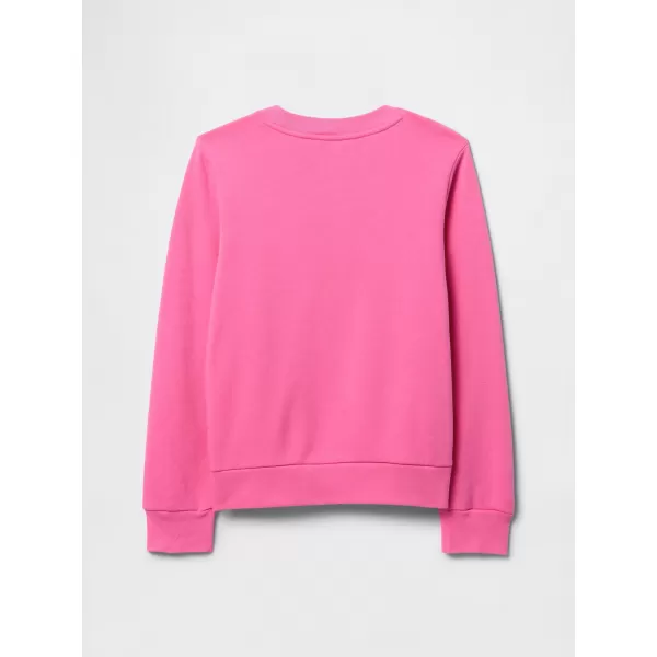  Hanorac pentru copii GAP LOGO CREWNECK SWEATSHIRT 760725-02 ROZ REMARCABIL 