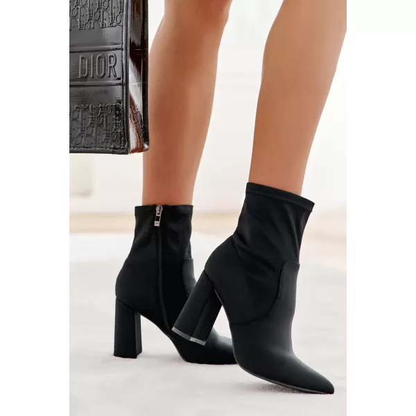  Pantofi de dama cu toc BOTO AMILE 21345 NEGRU 
