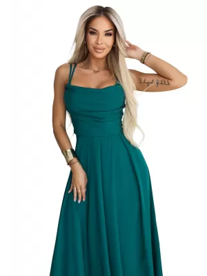 Rochie NUMOCO 589-6 VERDE STICLA