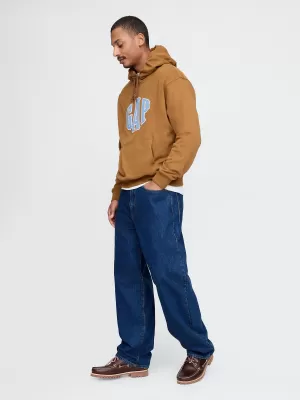 Hanorac pentru bărbați GAP LOGO PULLOVER HOODIE 744728-03 MARO STRĂLUCITOR