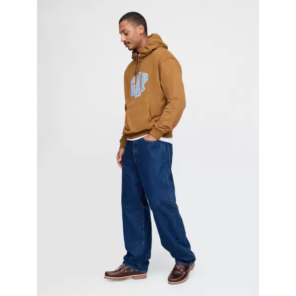  Hanorac pentru bărbați GAP LOGO PULLOVER HOODIE 744728-03 MARO STRĂLUCITOR 