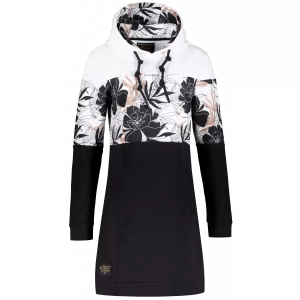  Hanorac de dama ALTISPORT HETHER NEGRU/ALB 