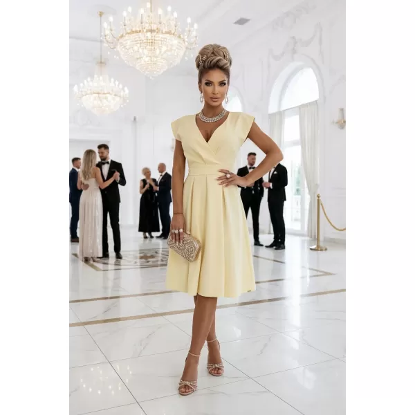  Rochie NUMOCO 348-13 GALBEN DE UNT 