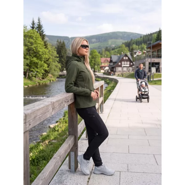  Jachetă softshell pentru femei ALTISPORT NoPrint NP/ALW945 MILITAR 