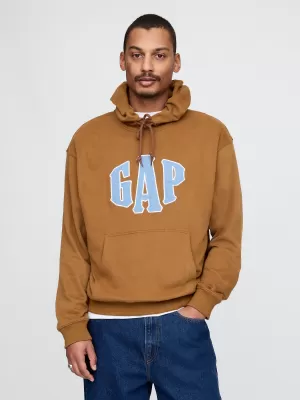 Hanorac pentru bărbați GAP LOGO PULLOVER HOODIE 744728-03 MARO STRĂLUCITOR