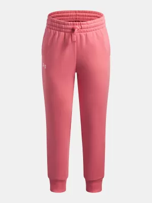 Pantaloni de trening pentru fete UNDER ARMOUR UA RIVAL FLEECE JOGGERS 1379525-600 ROZ
