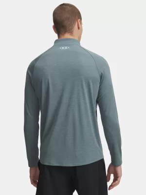 Tricou pentru bărbați UNDER ARMOUR UA TECH TEXTURED 1/2 ZIP 1382797-587 ALBASTRU