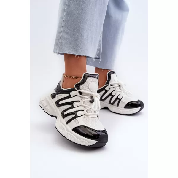 Adidași de damă BOTO ELLERAI 31565 ALB/NEGRU 