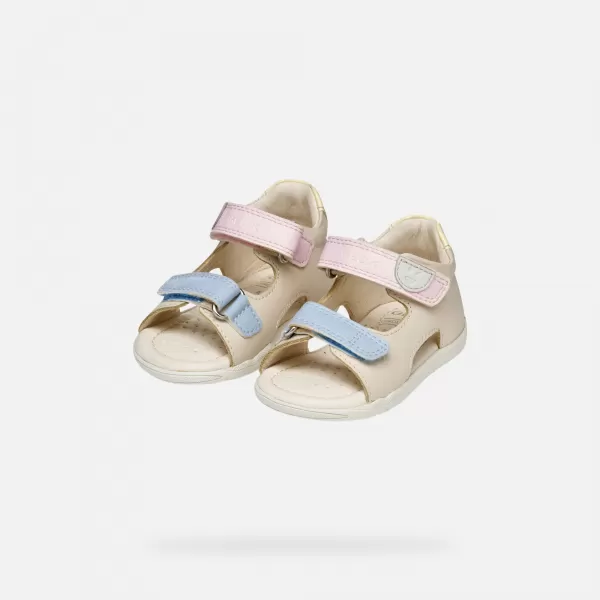  Sandale pentru fete GEOX SANDAL MACCHIA B254WA08502C1M2M BEJ 