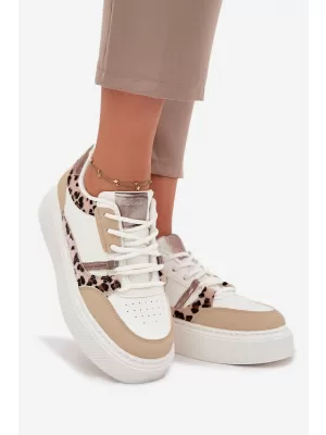 Adidași de damă BIG STAR SS274357 ALB/BEJ Pantofi Big Star