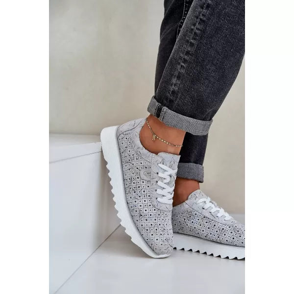  Pantofi de dama D&A LR51-635 ARGINT 