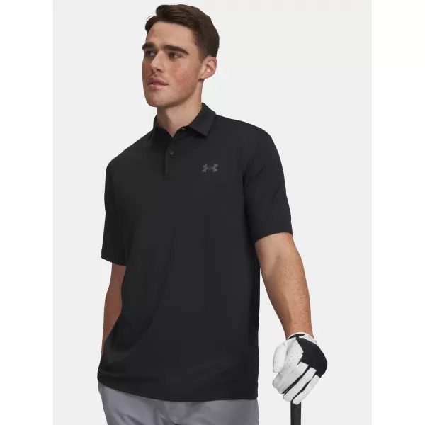  Tricou pentru bărbați UNDER ARMOUR MATCHPLAY POLO 6009799-001 NEGRU 