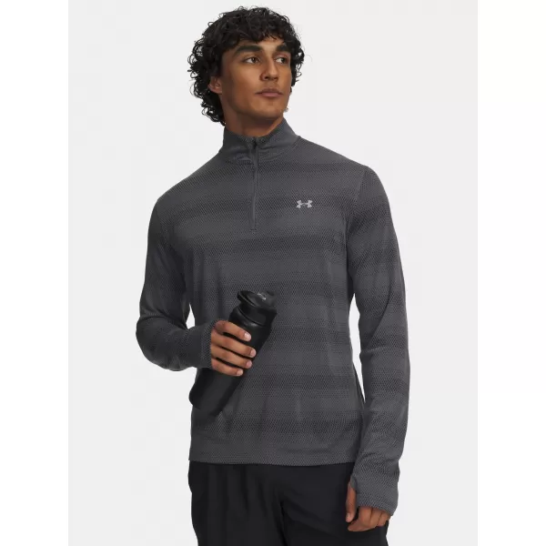 Tricou pentru bărbați UNDER ARMOUR UA VELOCITI 1/4 ZIP 6010887-025 GRI 