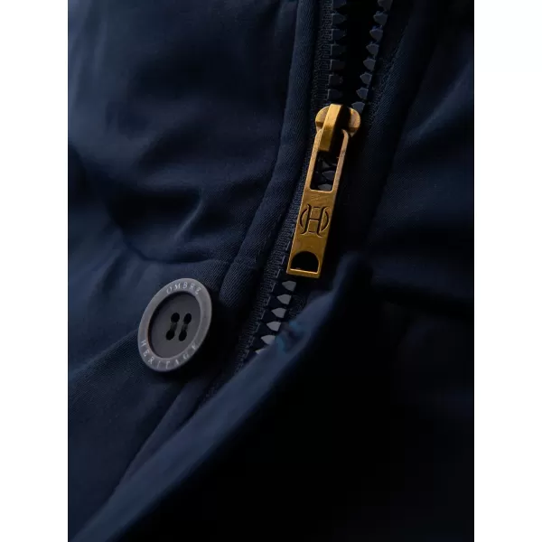  Parka pentru bărbați OMBRE OM-JAPJ-0287 ALBASTRU MARIN 