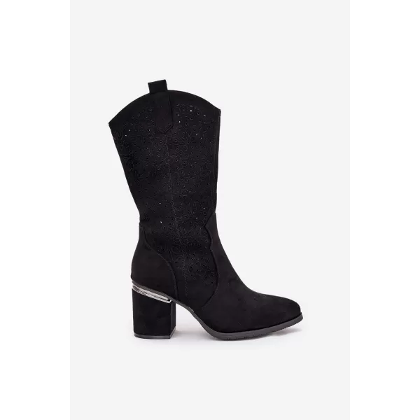  Cizme de dama S.BARSKI HY51-238 NEGRU 