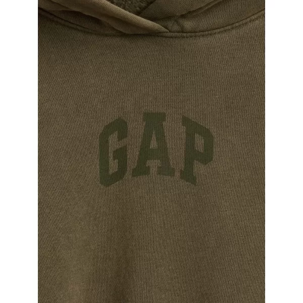  Hanorac de dama GAP LOGO PULLOVER HOODIE 841725-13 SPĂLARE CU MUŞCHI NEGRU 