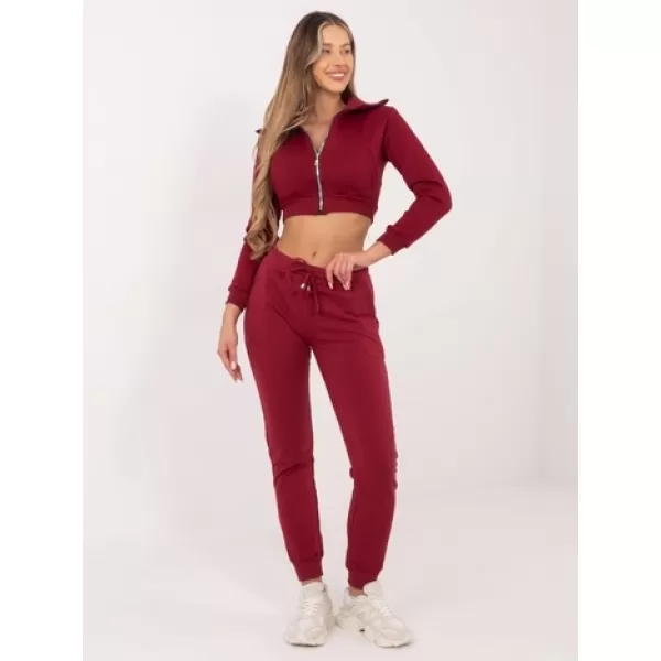  Pantaloni de trening pentru femei BASIC FEEL GOOD RV-DR-5040.04X BURGUNDIA 
