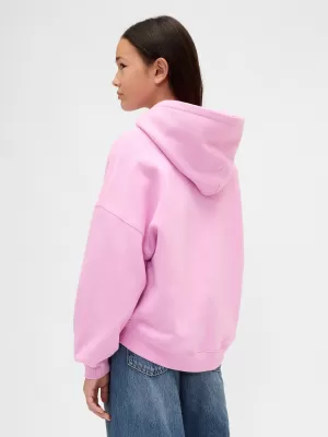 Hanorac pentru copii GAP LOGO HOODIE PULLOVER 869541-00 ROZ ZAHAR