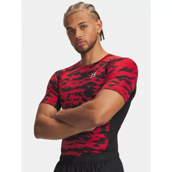  Tricou pentru bărbați UNDER ARMOUR HG PRINTED SS 6009657-002 NEGRU 