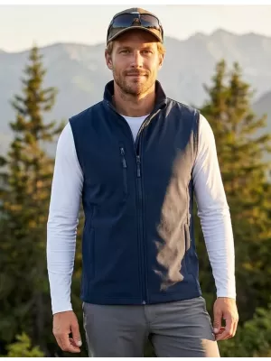 Vestă softshell pentru bărbați ALTISPORT NoPrint NP/ALM865 ALBASTRU MARIN
