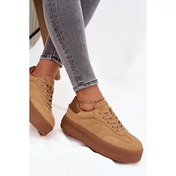  Adidași de damă BIG STAR SS274762 MARO/BEJ Pantofi Big Star 