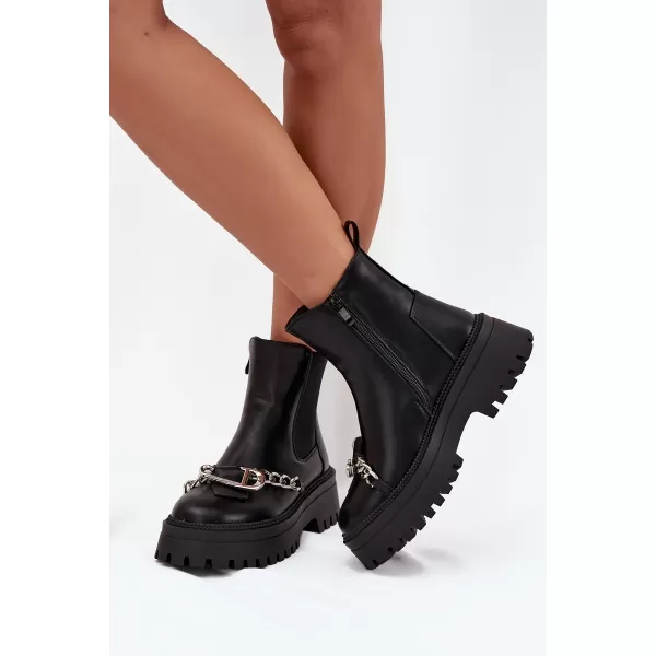  Pantofi de dama BOTO MARVELLA 38861 NEGRU 