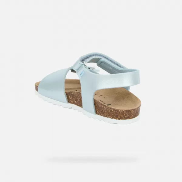  Sandale pentru fete GEOX CHALKI B552RD000NFC4070 TURCOAZ 