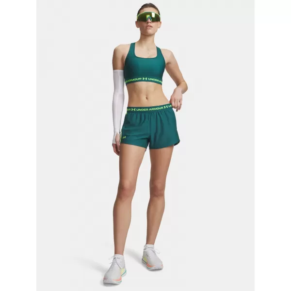  Pantaloni scurți de damă UNDER ARMOUR TECH PLAY UP SHORTS 1389882-338 VERDE 
