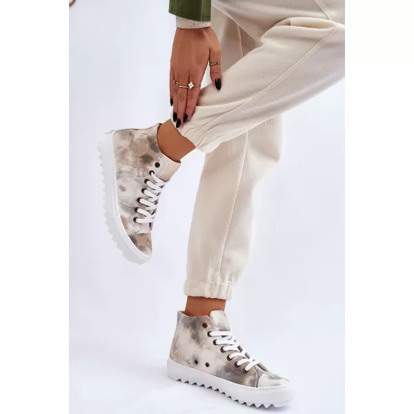  Adidași de damă BIG STAR LL274047 WHITE/OLIVE Big Star Pantofi 