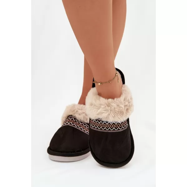  Papuci de damă BOTO DEVIANNE 40781 NEGRU 