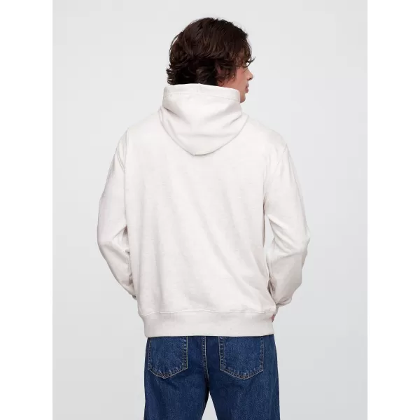  Hanorac pentru bărbați GAP LOGO PULLOVER HOODIE 767818-00 ERICA GRI PAL 