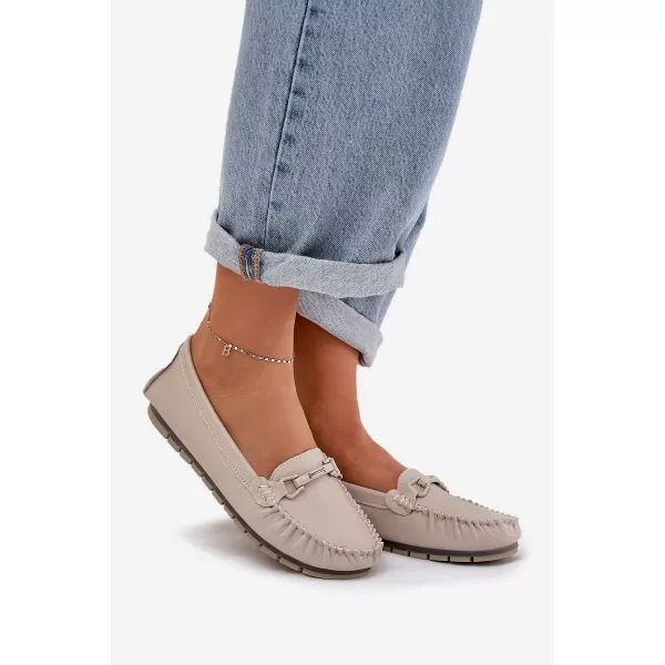  Mocasini de dama S.BARSKI LR51-547 BEJ 