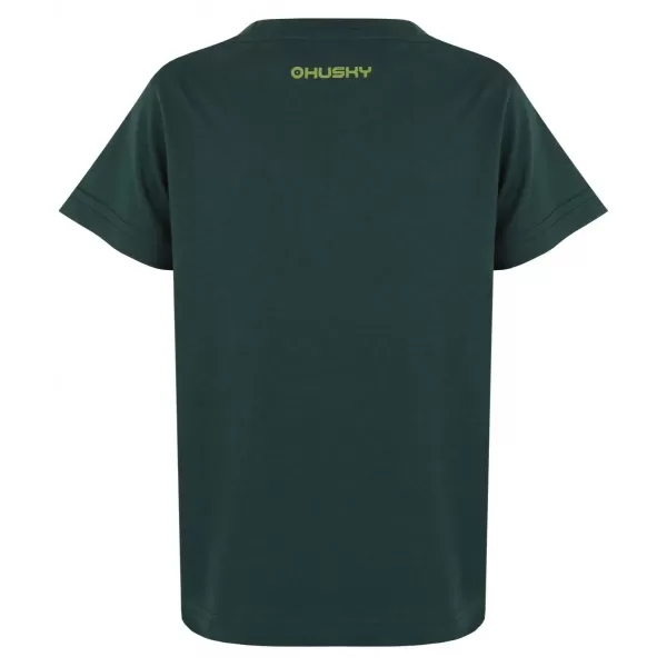  Tricou pentru copii HUSKY TEE MUSHROOM K VERDE ÎNCHIS 