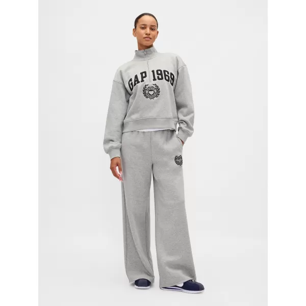  Hanorac de dama GAP LOGO HALF ZIP 852841-04 GRI JALIU 