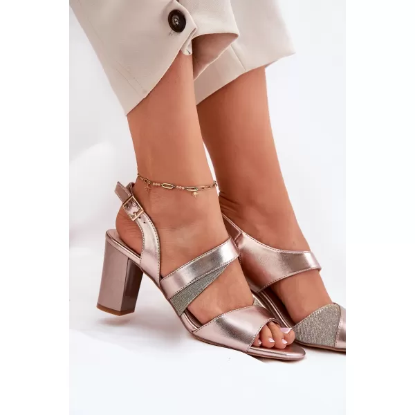  Sandale de dama SERGIO LEONE SK866 PLATINĂ 