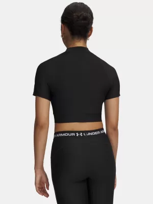 Tricou pentru femei HEATGEAR CROP MOCK SS 6010006-008 NEGRU Under Armour