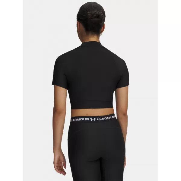  Tricou pentru femei HEATGEAR CROP MOCK SS 6010006-008 NEGRU Under Armour 