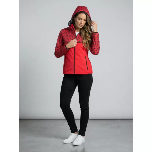  Jachetă softshell premium pentru femei ALTISPORT VOJ/ALW048JACK01 ROŞU 