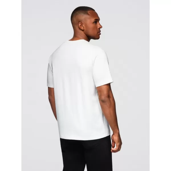  Tricou pentru bărbați OMBRE OM-TSPT-0246 ALB 