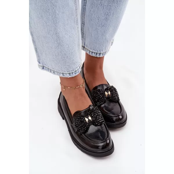  Mocasini de dama D&A HY52-319A NEGRU 