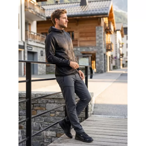  Jachetă softshell premium pentru bărbați ALTISPORT VOJ/ALM129JACK01 GRI NEGRU 