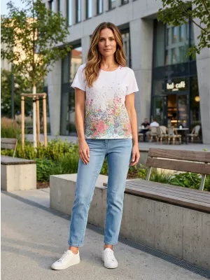 Tricou pentru femei ALTISPORT HELINA ALB