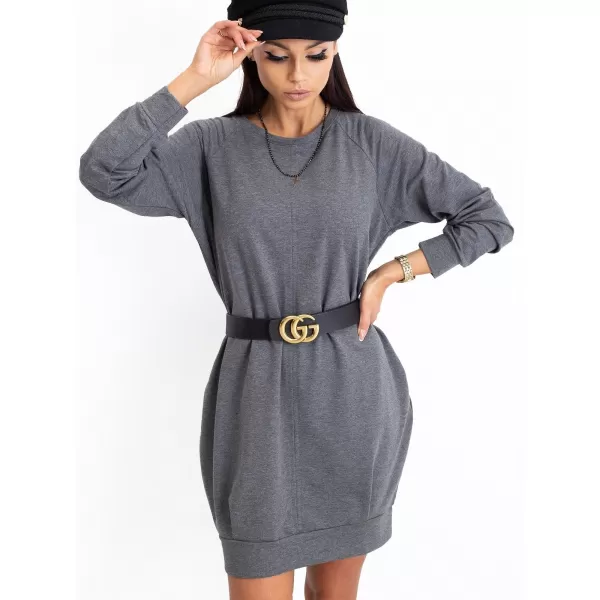  Rochie BASIC FEEL GOOD RV-TU-5184.93P GRI ÎNCHIS 