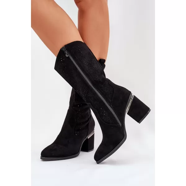  Cizme de dama S.BARSKI HY51-238 NEGRU 