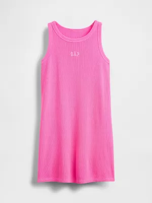 Haine pentru copii GAP LOGO TANK DRESS 780543-00 ROZ REMARCABIL